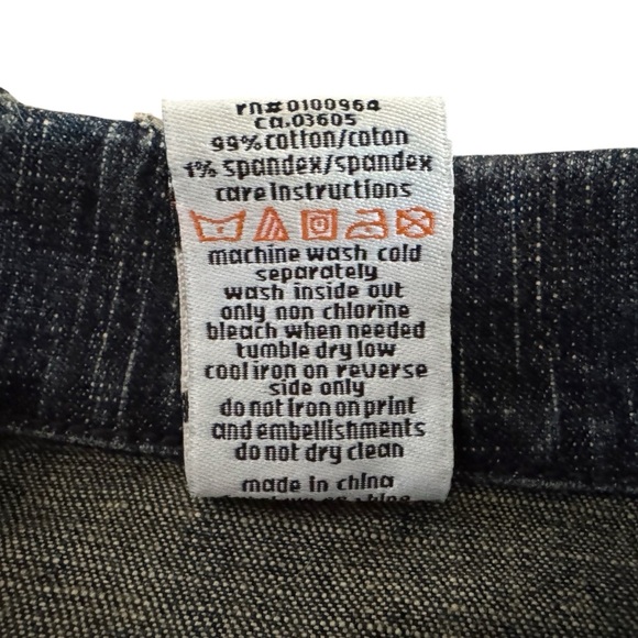 Streetwear Denim Vest crop Embroidered zipper Akdmks S lace up Akademik’s 947 - Picture 12 of 15